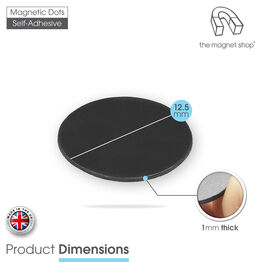 Self-Adhesive Magnetic Crafting Circles Sheet - 12.5mm Diameter