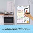 Magnetic Weekly Meal Planner & Menu Whiteboard With Pens additional 7