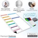 Magnetic Multi-Coloured Weekly Meal Planner, Whiteboard Shopping List & Notes additional 7
