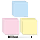 Magnetic Dry Wipe Sticky Post Notes With Marker Pen (Various Colours) additional 1
