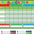 Magnetic Weekly Reward & Star Chart For Children - A3 additional 50