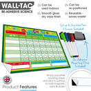 WallTAC Children's Re-Adhesive Dry Wipe Star Reward Chart additional 8