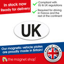 Magnetic UK Oval Car Driving Stickers - EU Europe Travel Law (Pack of 2) additional 8