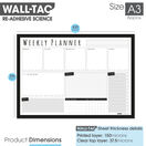 WallTAC Re-Adhesive Dry Erase Weekly Student Wall Planner & Task Organiser additional 9