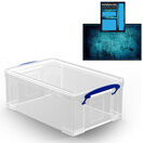 Clear Storage Boxes with Base Sheet (4 or 9 Litre, Completely Transparent) additional 2