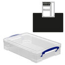Clear Storage Boxes with Base Sheet (4 or 9 Litre, Completely Transparent) additional 14