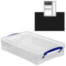 Clear Storage Boxes with Base Sheet (4 or 9 Litre, Completely Transparent) additional 24