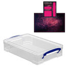 Clear Storage Boxes with Base Sheet (4 or 9 Litre, Completely Transparent) additional 16