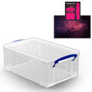 Clear Storage Boxes with Base Sheet (4 or 9 Litre, Completely Transparent) additional 5