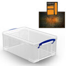 Clear Storage Boxes with Base Sheet (4 or 9 Litre, Completely Transparent) additional 6