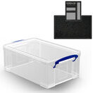 Clear Storage Boxes with Base Sheet (4 or 9 Litre, Completely Transparent) additional 7