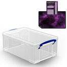 Clear Storage Boxes with Base Sheet (4 or 9 Litre, Completely Transparent) additional 8