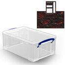 Clear Storage Boxes with Base Sheet (4 or 9 Litre, Completely Transparent) additional 33