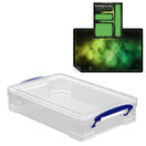 Clear Storage Boxes with Base Sheet (4 or 9 Litre, Completely Transparent) additional 22