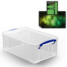 Clear Storage Boxes with Base Sheet (4 or 9 Litre, Completely Transparent) additional 12