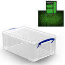 Clear Storage Boxes with Base Sheet (4 or 9 Litre, Completely Transparent) additional 11