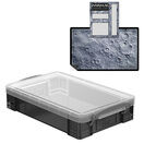 Smoke Storage Boxes with Base Sheet (4 or 9 Litre, Transparent Black with Clear Lid) additional 2