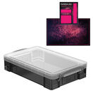 Smoke Storage Boxes with Base Sheet (4 or 9 Litre, Transparent Black with Clear Lid) additional 7