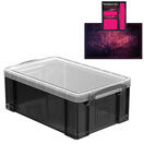 Smoke Storage Boxes with Base Sheet (4 or 9 Litre, Transparent Black with Clear Lid) additional 8