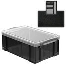 Smoke Storage Boxes with Base Sheet (4 or 9 Litre, Transparent Black with Clear Lid) additional 14