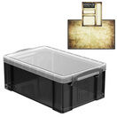 Smoke Storage Boxes with Base Sheet (4 or 9 Litre, Transparent Black with Clear Lid) additional 6