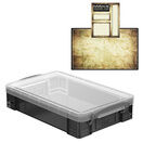 Smoke Storage Boxes with Base Sheet (4 or 9 Litre, Transparent Black with Clear Lid) additional 5