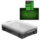 Smoke Storage Boxes with Base Sheet (4 or 9 Litre, Transparent Black with Clear Lid) additional 9