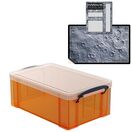 Tangerine Storage Box with Base Sheet & Sticker Labels (Transparent Orange Box with Clear Lid) additional 20