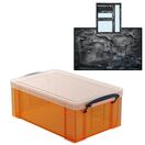 Tangerine Storage Box with Base Sheet & Sticker Labels (Transparent Orange Box with Clear Lid) additional 31